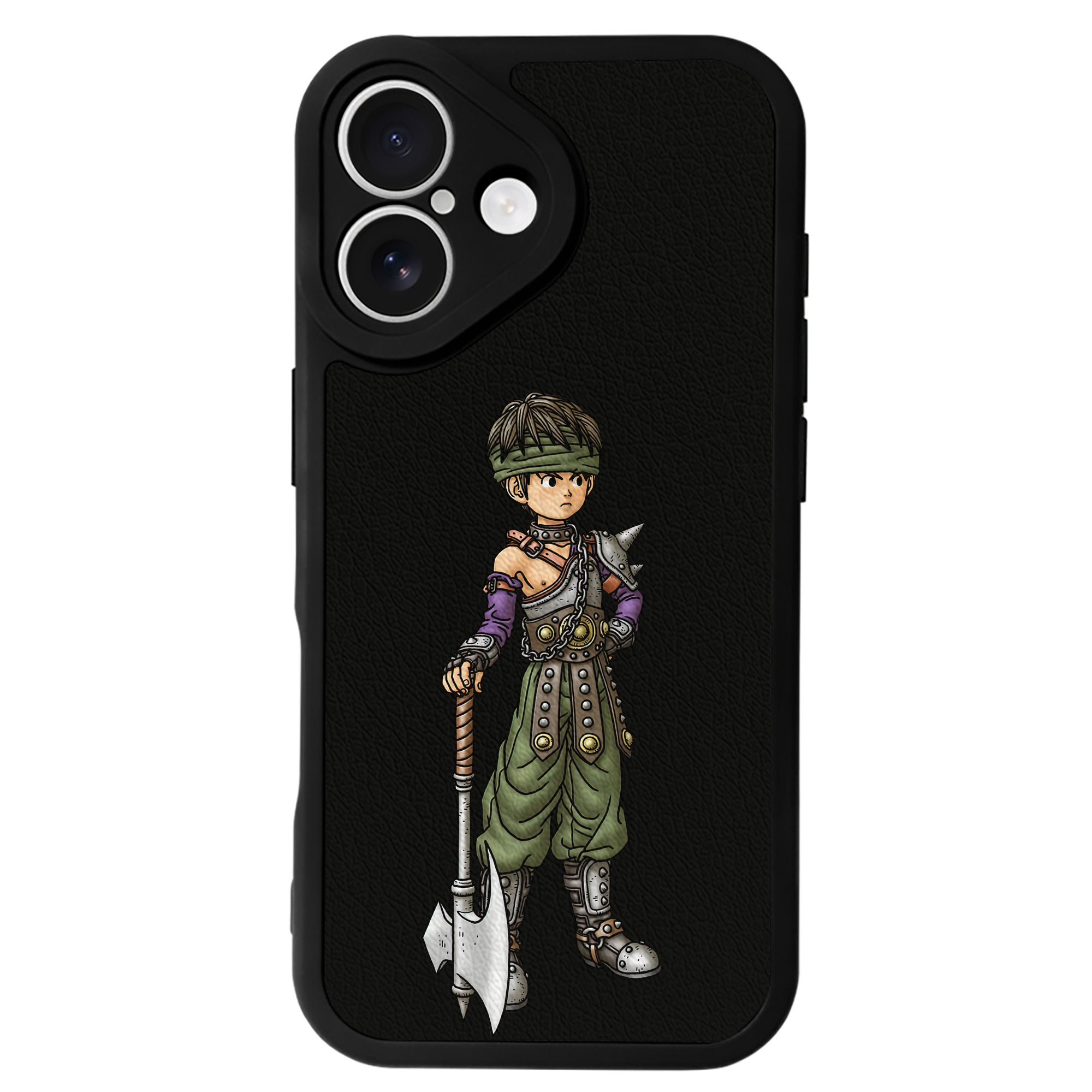 （画像用） ドラゴンクエスト Doragon Kuesuto Dragon Quest 【iPhone 16シリーズ対応】シリコンスマホケース（レザー調） 材質：シリコン